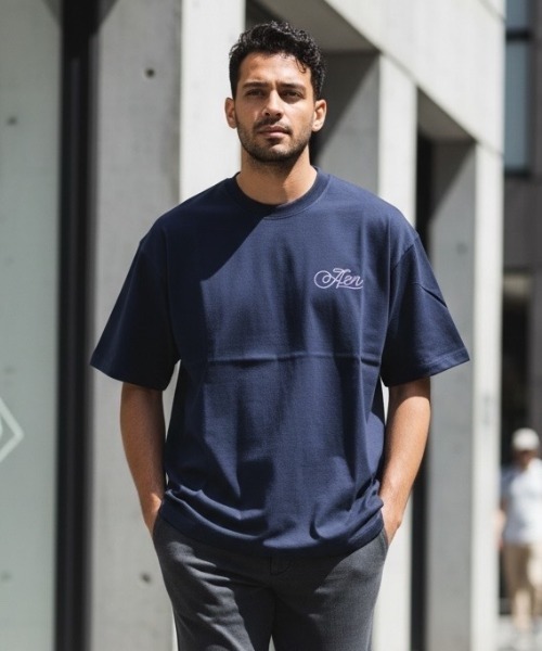 A.en(エイエン )の「A.EN CLASSIC T-SHIRT(Tシャツ/カットソー・メンズ・ホワイト/ブラック/ネイビー/バーガンディー・S/XXL/XL/M/L)」の3枚目の写真