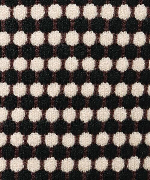 MLI'A(エムリア)の「ハニカム柄長袖トップス(ニット/セーター・レディース・ブラック/ブルー・M)」の7枚目の写真