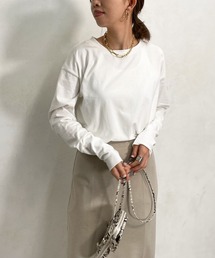 DouDou | NEW袖リブTEE(Tシャツ/カットソー)