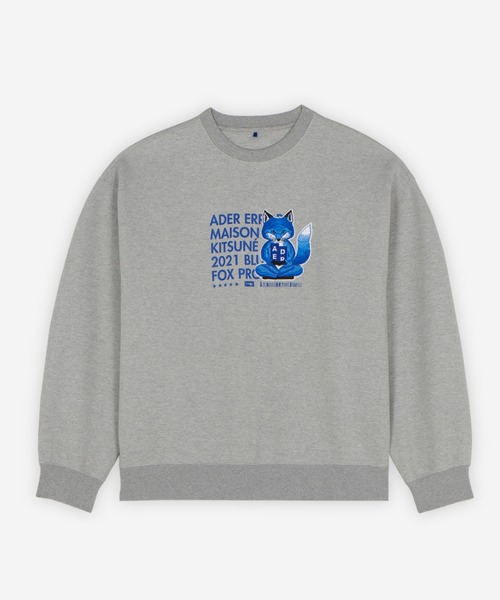 ADER ERROR X Maison Kitsune Meditation fox スウェットシャツ ADER ERROR X Maison Kitsune Meditation fox スウェットシャツ