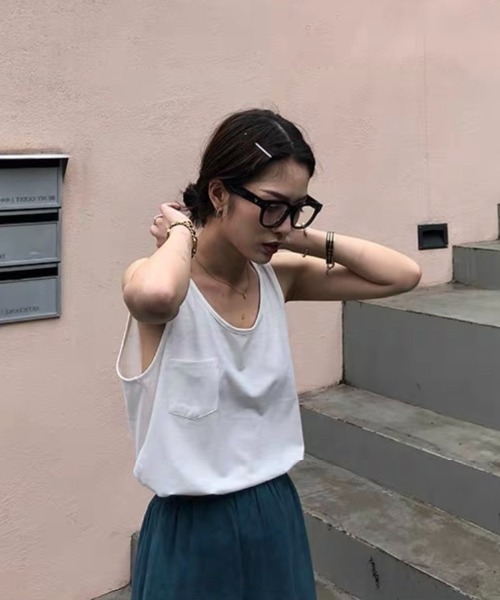 MANGROVE(マングローブ)の「フルリムウェリントンメガネ(メガネ・レディース・ブラック/クリア・FREE)」の9枚目の写真