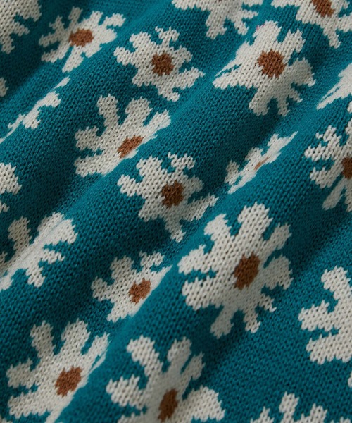 vis-`a-vis（ビサビ）の「【WEB限定】フラワージャガードニットプルオーバー（ニット/セーター・レディース・ターコイズブルー/ラベンダー/ブラック・FREE）」の13枚目の写真