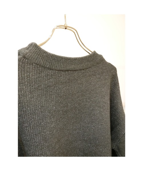 ulu（ウル）の「Sideslit oｖer knit（ニット/セーター・レディース・チャコール・FREE）」の12枚目の写真