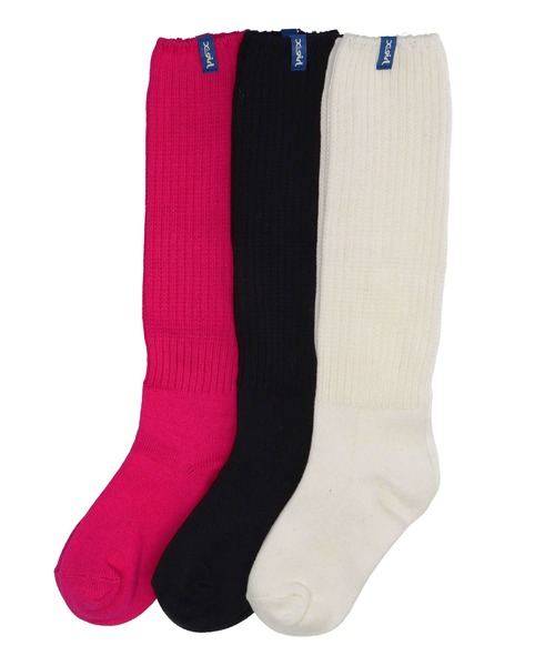 X-girl（エックスガール）の「LOOSE SOCKS/ルーズソックス（ソックス/靴下・レディース・ホワイト/ブラック/ピンク・ONE SIZE）」の6枚目の写真