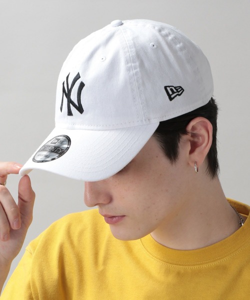 NEW ERA（ニューエラ）の「【NEW ERA/ニューエラ】9TWENTYロゴキャップ（キャップ・メンズ・ベージュ/ネイビー/グレー/ブルー/グリーン/ブラック/レッド/ホワイト・FREE）」の2枚目の写真