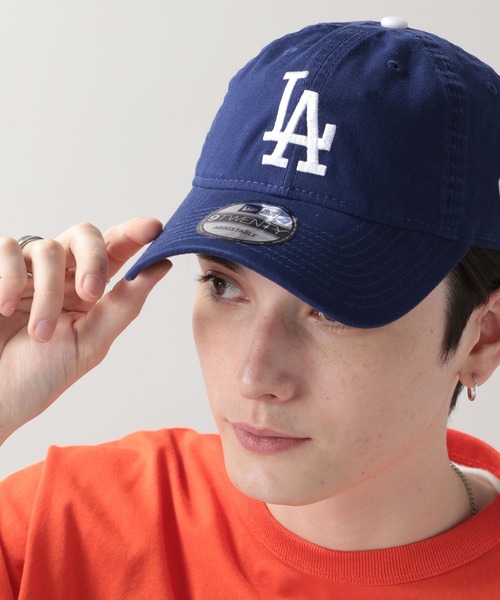 NEW ERA（ニューエラ）の「【NEW ERA/ニューエラ】9TWENTYロゴキャップ（キャップ・メンズ・ベージュ/ネイビー/グレー/ブルー/グリーン/ブラック/レッド/ホワイト・FREE）」の7枚目の写真