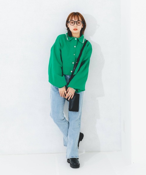 nemne store(ネンネストア)の「スリット入りフレアデニムパンツ(デニムパンツ・レディース・ライトブルー/ブラック/ブルー・SMALL/MEDIUM/LARGE)」の18枚目の写真