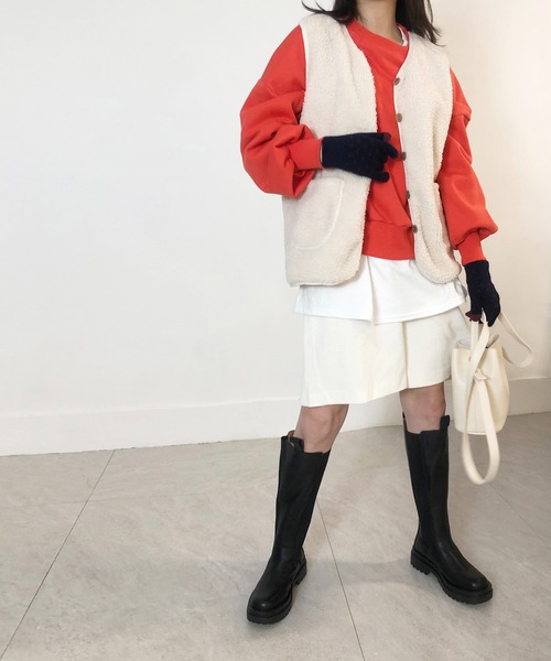 me+em select（ミームセレクト）の「ニットグローブ（手袋・レディース・ブラック/ネイビー/グレー・FREE）」の17枚目の写真