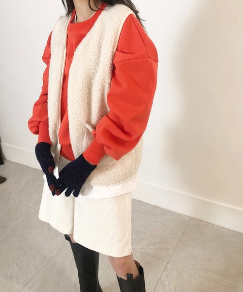 me+em select（ミームセレクト）の「ニットグローブ（手袋・レディース・ブラック/ネイビー/グレー・FREE）」の8枚目の写真