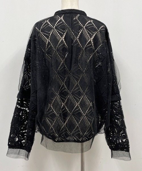 AULA AILA（アウラアイラ）の「レースコンビネーションブルゾン(LACE