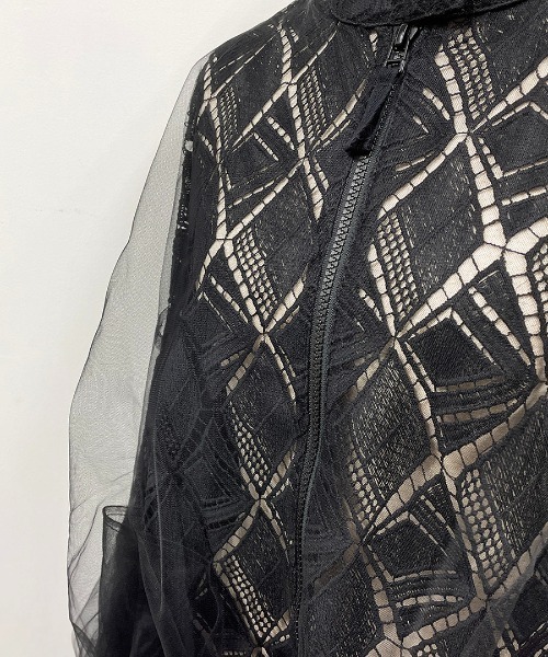AULA AILA(アウラアイラ)の「レースコンビネーションブルゾン(LACE COMBINATION BLOUSON)(ブルゾン・レディース・ブラック/グレー/オフホワイト・M)」の18枚目の写真