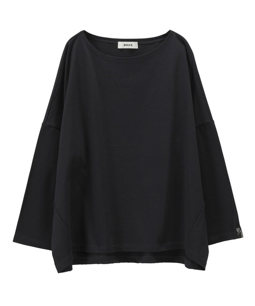 ZUCCa（ズッカ）の「バスクコットン/長袖Ｔシャツ（Tシャツ/カットソー・レディース・ネイビー/その他8/ホワイト/グリーン/その他5・M size）」の4枚目の写真