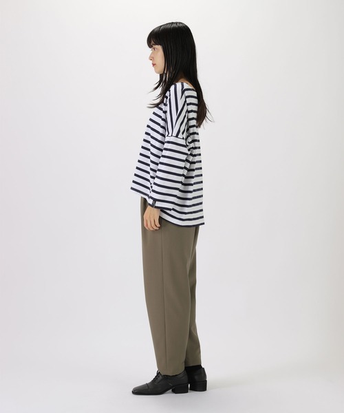 ZUCCa（ズッカ）の「バスクコットン/長袖Ｔシャツ（Tシャツ/カットソー・レディース・ネイビー/その他8/ホワイト/グリーン/その他5・M size）」の8枚目の写真