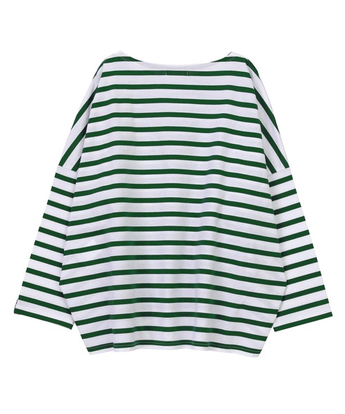 ZUCCa（ズッカ）の「バスクコットン/長袖Ｔシャツ（Tシャツ/カットソー・レディース・ネイビー/その他8/ホワイト/グリーン/その他5・M size）」の12枚目の写真