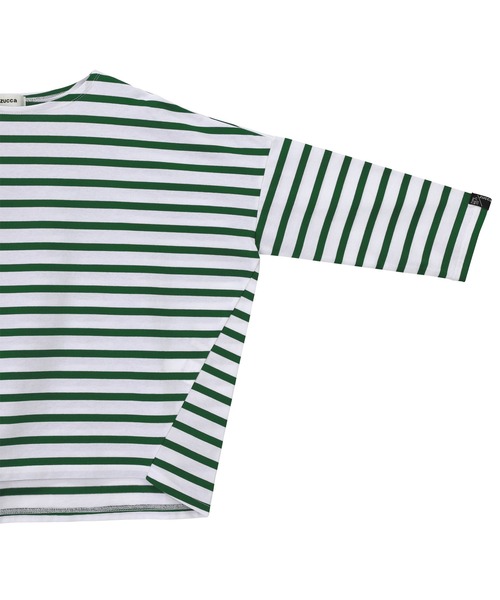 ZUCCa（ズッカ）の「バスクコットン/長袖Ｔシャツ（Tシャツ/カットソー・レディース・ネイビー/その他8/ホワイト/グリーン/その他5・M size）」の6枚目の写真