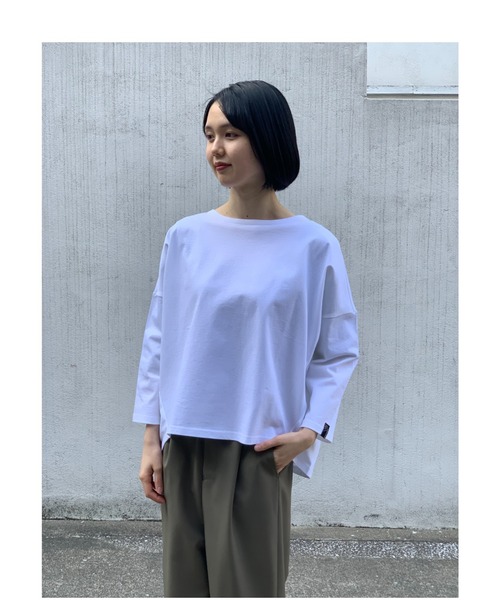 ZUCCa（ズッカ）の「バスクコットン/長袖Ｔシャツ（Tシャツ/カットソー・レディース・ネイビー/その他8/ホワイト/グリーン/その他5・M size）」の21枚目の写真