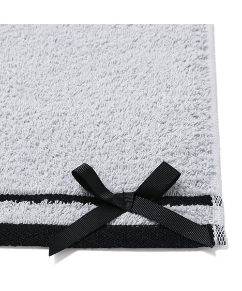 Francfranc（フランフラン）の「吸水速乾 フェイスタオル リボン グレー（タオル・レディース・グレー・FREE）」の2枚目の写真