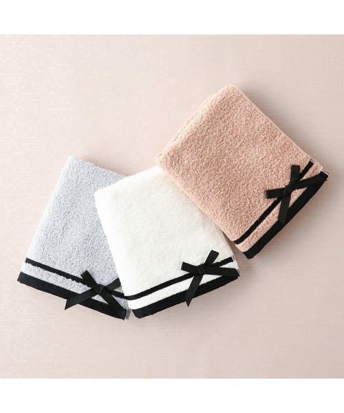 Francfranc（フランフラン）の「吸水速乾 フェイスタオル リボン グレー（タオル・レディース・グレー・FREE）」の6枚目の写真