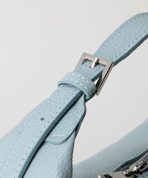 ELYSIR（エリジール）の「＜ELYSIR＞MOON レザー ショルダーバッグ（ショルダーバッグ・レディース・ホワイト/ライトブルー・FREE）」の9枚目の写真