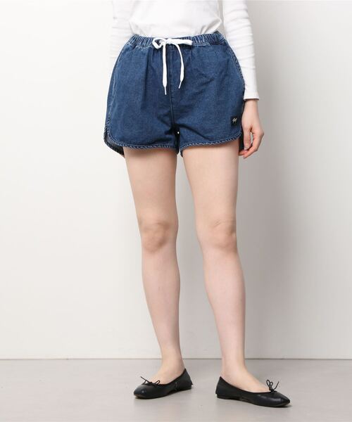 ROXY（ロキシー）の「ROXY/ロキシー  ルーズシルエット  デニムショートパンツ   RPT221074（デニムパンツ・レディース・ネイビー/インディゴブルー・S/M）」の11枚目の写真