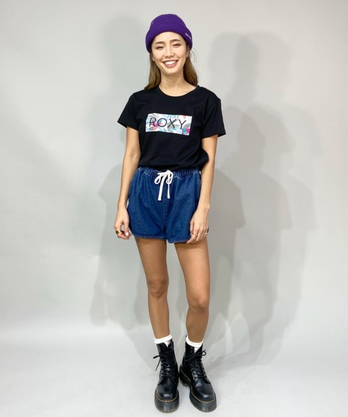 ROXY（ロキシー）の「ROXY/ロキシー  ルーズシルエット  デニムショートパンツ   RPT221074（デニムパンツ・レディース・ネイビー/インディゴブルー・S/M）」の10枚目の写真