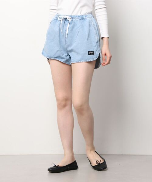 ROXY（ロキシー）の「ROXY/ロキシー  ルーズシルエット  デニムショートパンツ   RPT221074（デニムパンツ・レディース・ネイビー/インディゴブルー・S/M）」の15枚目の写真