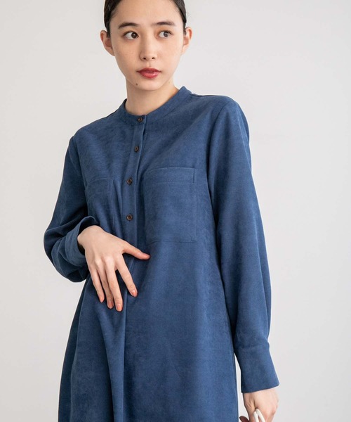 fifth(フィフス)の「コーデュロイシャツワンピース(ワンピース・レディース・ブルー/ブラウン・S/M)」の11枚目の写真