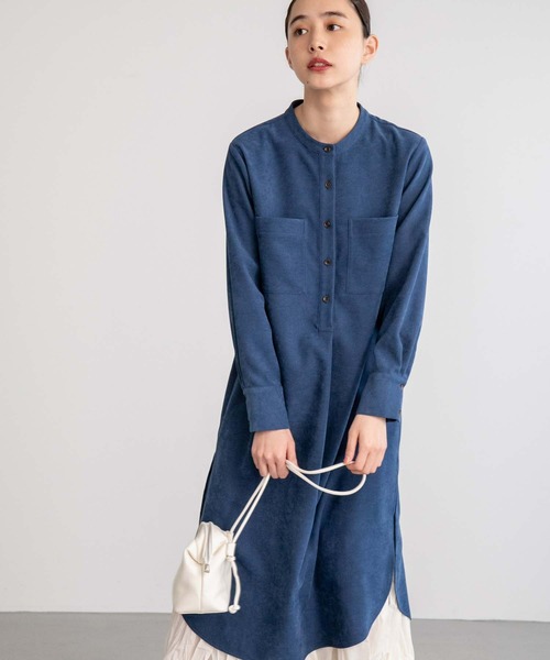 fifth(フィフス)の「コーデュロイシャツワンピース(ワンピース・レディース・ブルー/ブラウン・S/M)」の16枚目の写真