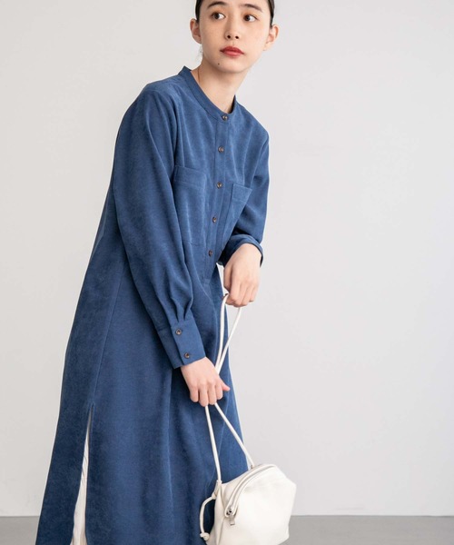 fifth(フィフス)の「コーデュロイシャツワンピース(ワンピース・レディース・ブルー/ブラウン・S/M)」の17枚目の写真