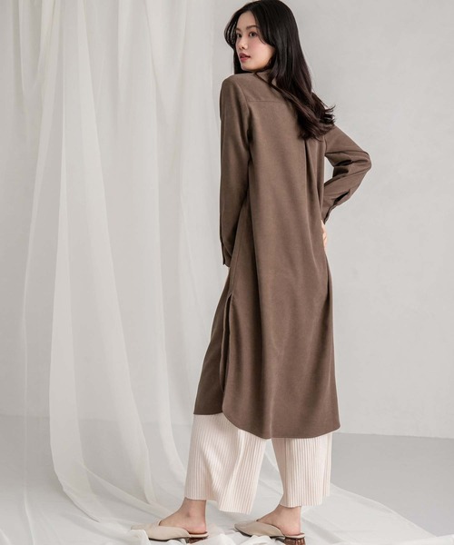 fifth(フィフス)の「コーデュロイシャツワンピース(ワンピース・レディース・ブルー/ブラウン・S/M)」の21枚目の写真