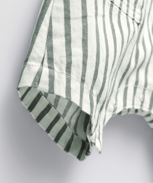 BRANSHES（ブランシェス）の「ハーフ丈サロペット（その他ベビーウェア・キッズ・オフホワイト/ブルー・80ｃｍ/70cm）」の16枚目の写真