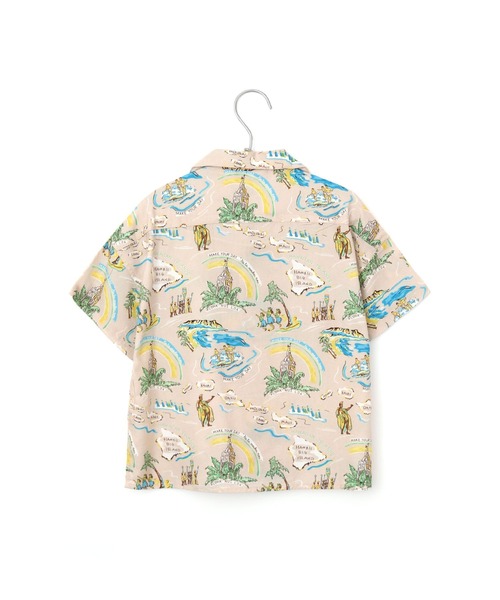 MAKE YOUR DAY（メイクユアデイ）の「アロハ柄半袖シャツ■80～140cm（シャツ/ブラウス・キッズ・サックスブルー/ベージュ/オフホワイト・120/110/130/100/90/140/80）」の18枚目の写真