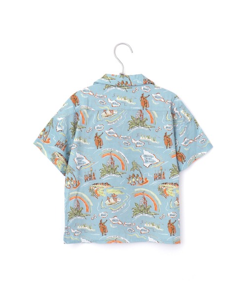 MAKE YOUR DAY（メイクユアデイ）の「アロハ柄半袖シャツ■80～140cm（シャツ/ブラウス・キッズ・サックスブルー/ベージュ/オフホワイト・120/110/130/100/90/140/80）」の20枚目の写真