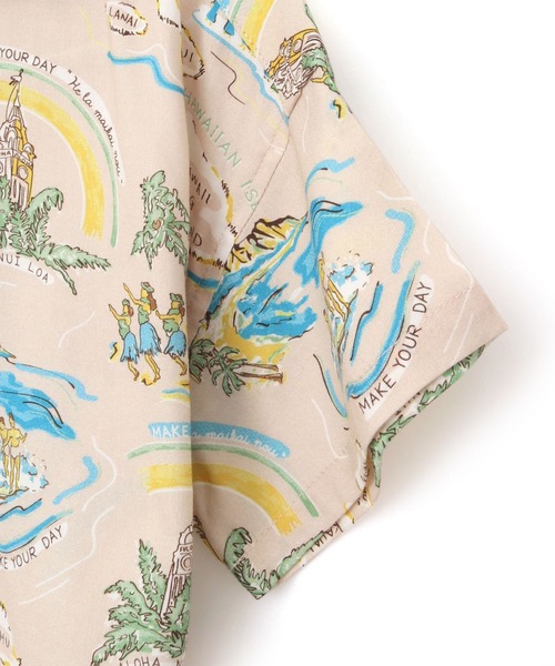 MAKE YOUR DAY（メイクユアデイ）の「アロハ柄半袖シャツ■80～140cm（シャツ/ブラウス・キッズ・サックスブルー/ベージュ/オフホワイト・120/110/130/100/90/140/80）」の22枚目の写真