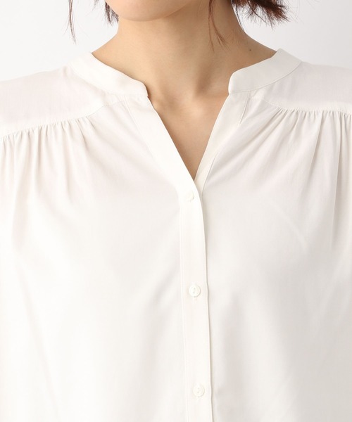 セール】サラサラリラックスブラウス長袖/255780（シャツ/ブラウス