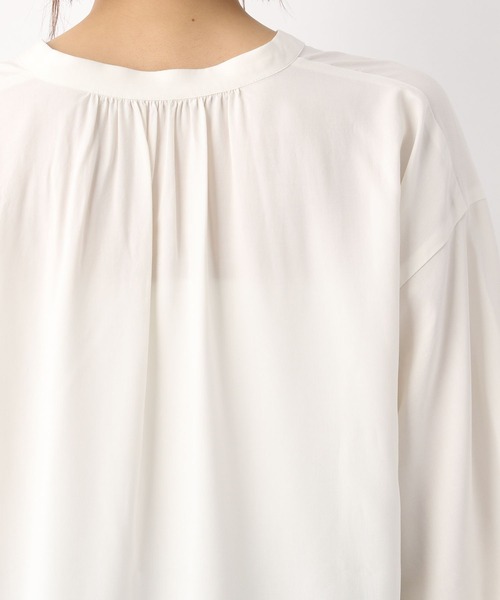 セール】サラサラリラックスブラウス長袖/255780（シャツ/ブラウス