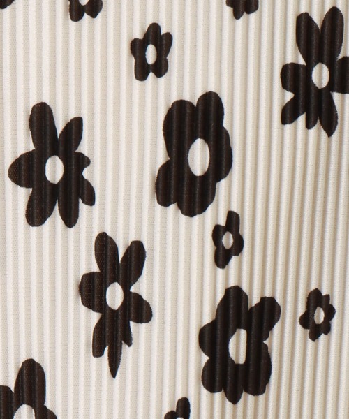 libelle more（リベル モア）の「スムース花プリントクリスタルプリーツジャンスカ（ジャンパースカート・レディース・グリーン/オフホワイト/ブラック・M/L）」の11枚目の写真