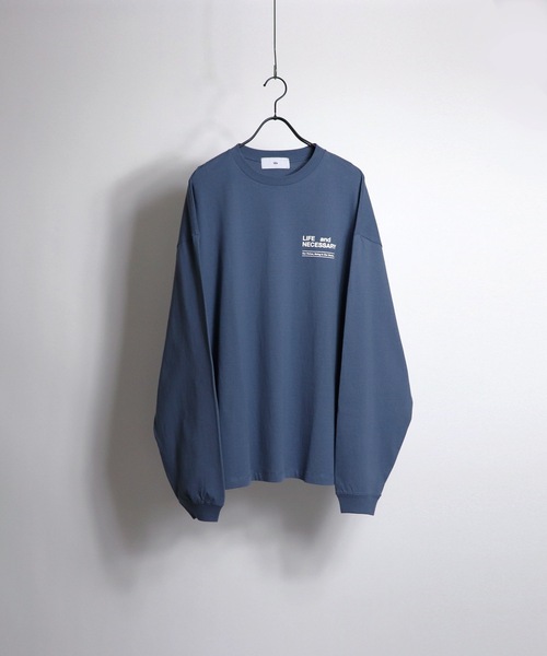 ILL'S（イルズ）の「ILL'S / イルズ CAP GIRL ビッグシルエットプリントロンT（Tシャツ/カットソー・メンズ・ホワイト/ブラック/ブルー・M/L）」の4枚目の写真