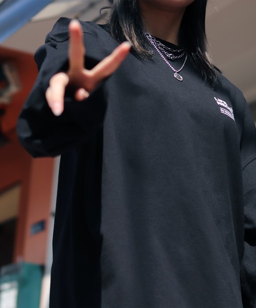 ILL'S（イルズ）の「ILL'S / イルズ CAP GIRL ビッグシルエットプリントロンT（Tシャツ/カットソー・メンズ・ホワイト/ブラック/ブルー・M/L）」の20枚目の写真