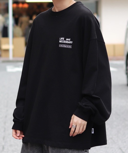 ILL'S（イルズ）の「ILL'S / イルズ CAP GIRL ビッグシルエットプリントロンT（Tシャツ/カットソー・メンズ・ホワイト/ブラック/ブルー・M/L）」の15枚目の写真