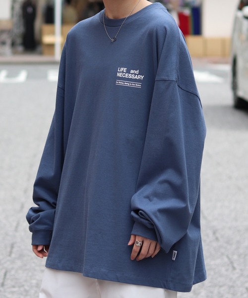 ILL'S（イルズ）の「ILL'S / イルズ CAP GIRL ビッグシルエットプリントロンT（Tシャツ/カットソー・メンズ・ホワイト/ブラック/ブルー・M/L）」の13枚目の写真