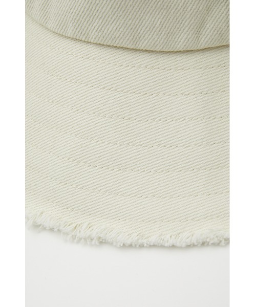 SLY（スライ）の「LIMITED ITEM COTTON WIDE BRIM HAT コットン ワイド ブリム ハット（ハット・レディース・ブラック/アイボリー・FREE）」の6枚目の写真