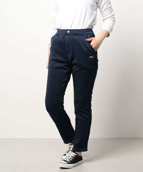 FILA(フィラ)の「FILA/フィラ 裏起毛デニム調パンツ(デニムパンツ・レディース・グレー/インディゴブルー/ブラック・LL/3L/M/L)」の3枚目の写真