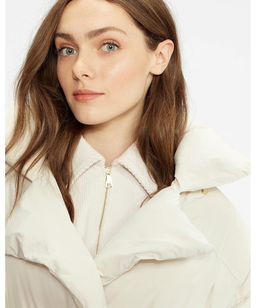 Ted Baker（テッドベーカー）の「ALICCEE ロング パファー コート（ダウンジャケット/コート・レディース・ブラック/ホワイト・1/2/0）」の3枚目の写真