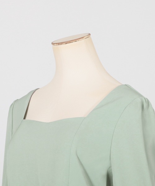 Julia Boutique(ジュリアブティック)の「美くびれペプラム長袖トップス・カットソー/22020(Tシャツ/カットソー・レディース・イエロー/ホワイト/ミント/ブラック・ONE)」の18枚目の写真