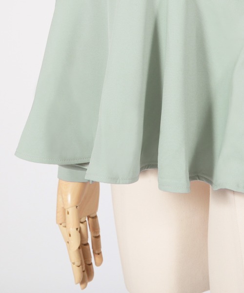 Julia Boutique(ジュリアブティック)の「美くびれペプラム長袖トップス・カットソー/22020(Tシャツ/カットソー・レディース・イエロー/ホワイト/ミント/ブラック・ONE)」の20枚目の写真