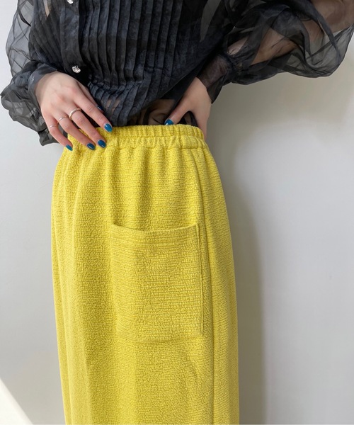 SANSeLF(サンセルフ)の「【SANSeLF】ruffled hem skirt sanw22s047(スカート・レディース・イエロー・FREE)」の9枚目の写真