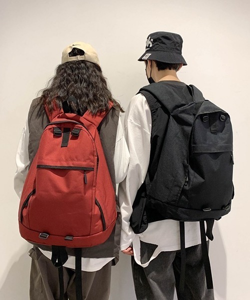c.u.l(シーユーエル)の「【c.u.l】ユニセックス チェストベルト付きナイロン バックパック リュック cula362(バックパック/リュック・レディース・ブラック/ベージュ/レッド・FREE)」の9枚目の写真