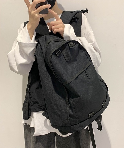 c.u.l(シーユーエル)の「【c.u.l】ユニセックス チェストベルト付きナイロン バックパック リュック cula362(バックパック/リュック・レディース・ブラック/ベージュ/レッド・FREE)」の15枚目の写真