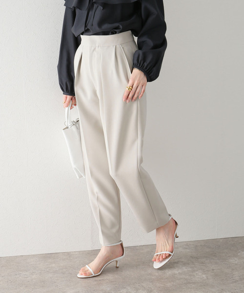 セール ダブルクロスハイウエストタックパンツ その他パンツ La Totalite ラトータリテ のファッション通販 Zozotown